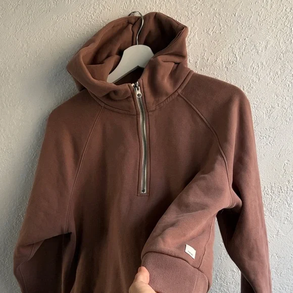 Vuori Brown zip up  hoodie - Picture 2 of 9